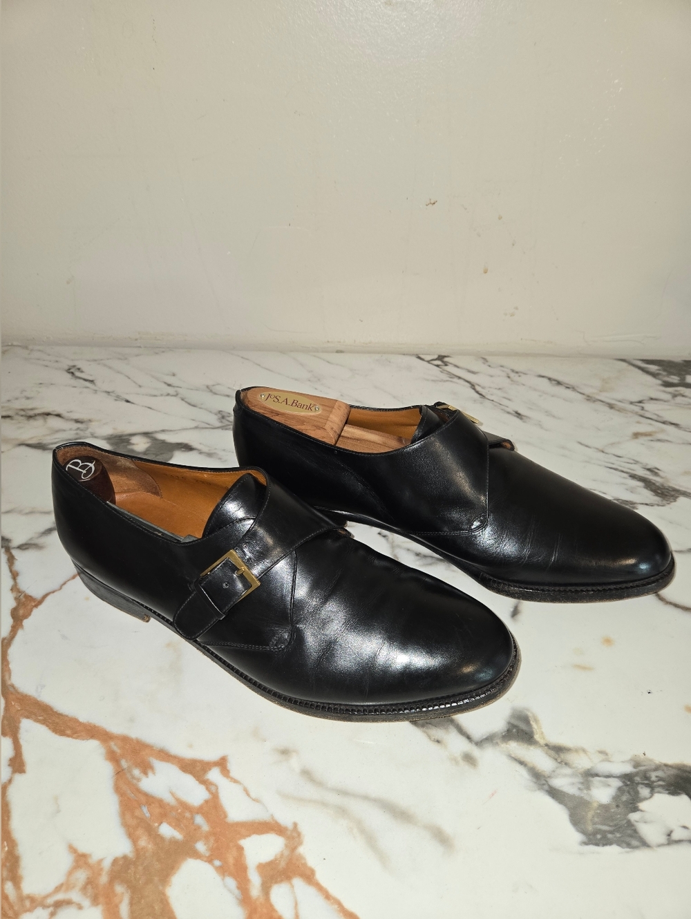 Salvatore Ferragamo Single Monk Mens Shoes, Size 9 1/2, Retails For $600.00